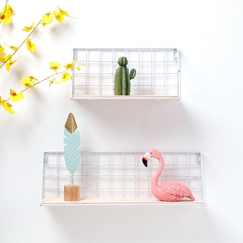 minimalist home decor modern minimalist wall-mounted living room storage rack shelvesorganizer storage rack for kitchen - Image 2