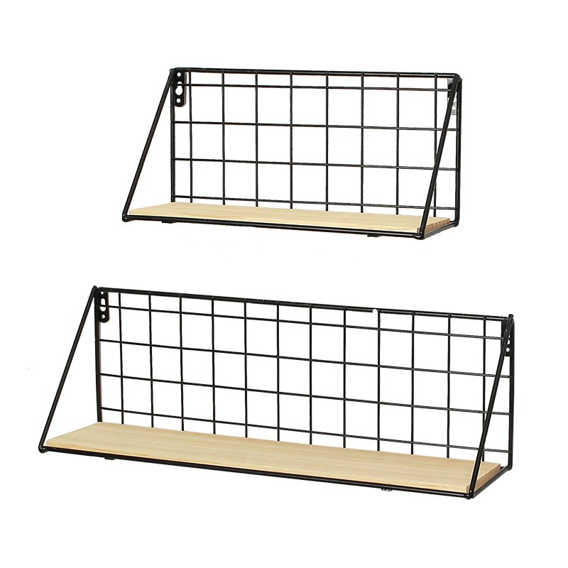 minimalist home decor modern minimalist wall-mounted living room storage rack shelvesorganizer storage rack for kitchen - Image 5