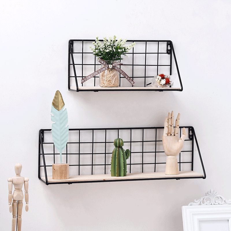 minimalist home decor modern minimalist wall-mounted living room storage rack shelvesorganizer storage rack for kitchen