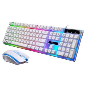 New Design ZGB G21 1600 DPI Professional Wired Colorful Backlight Mechanical Feel Keyboard Plus Optical Mouse Kit for Laptop PC