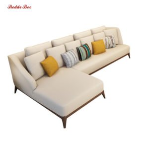 Beautiful and cozy nordic style corner sofa, chaise lounge sofa furniture F88