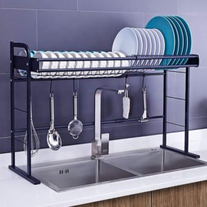 Multifunctional Manufacturer supply retractable storage shelf retractable display kitchen over sink dish drying rack drain rack